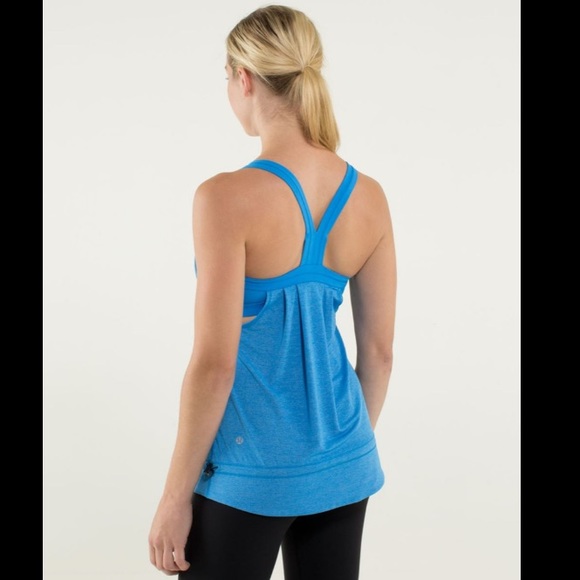 LULULEMON Rest Less Tank in Heathered Cornflower 8 - Picture 4 of 9